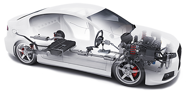 Breakaway view of Car